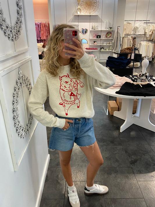 Vintage Running Hog Sweatshirt