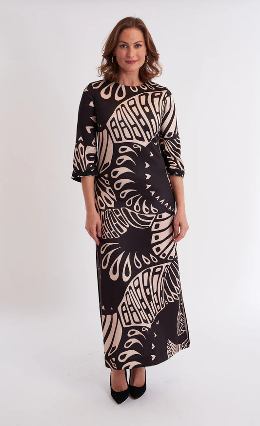 CK BRADLEY Cassandra  - Paddle Black Maxi Dress