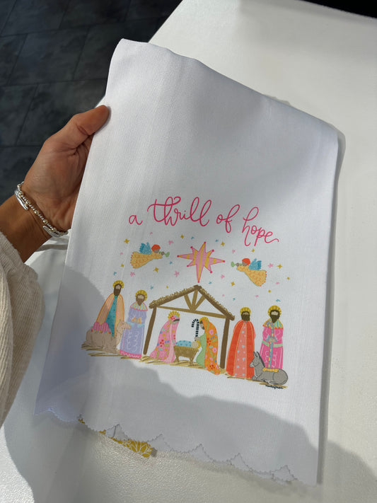A Thrill of Hope Tea Towel
