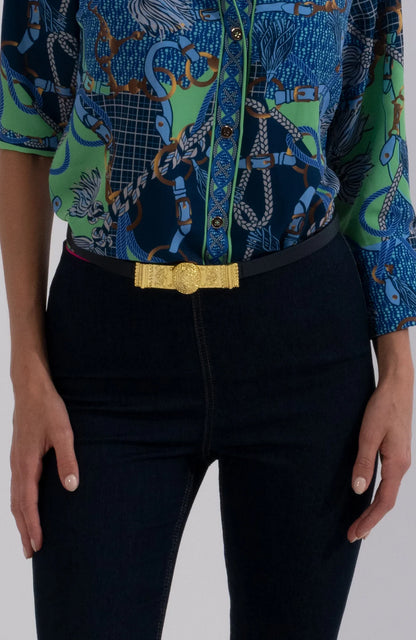 GRETCHEN SCOTT Black My Cenaen Belt