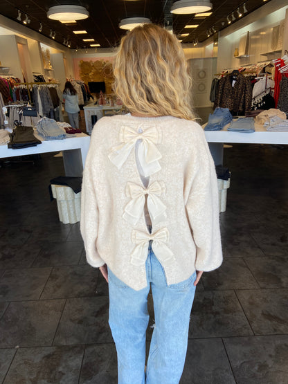 Mila Back Bows Sweater
