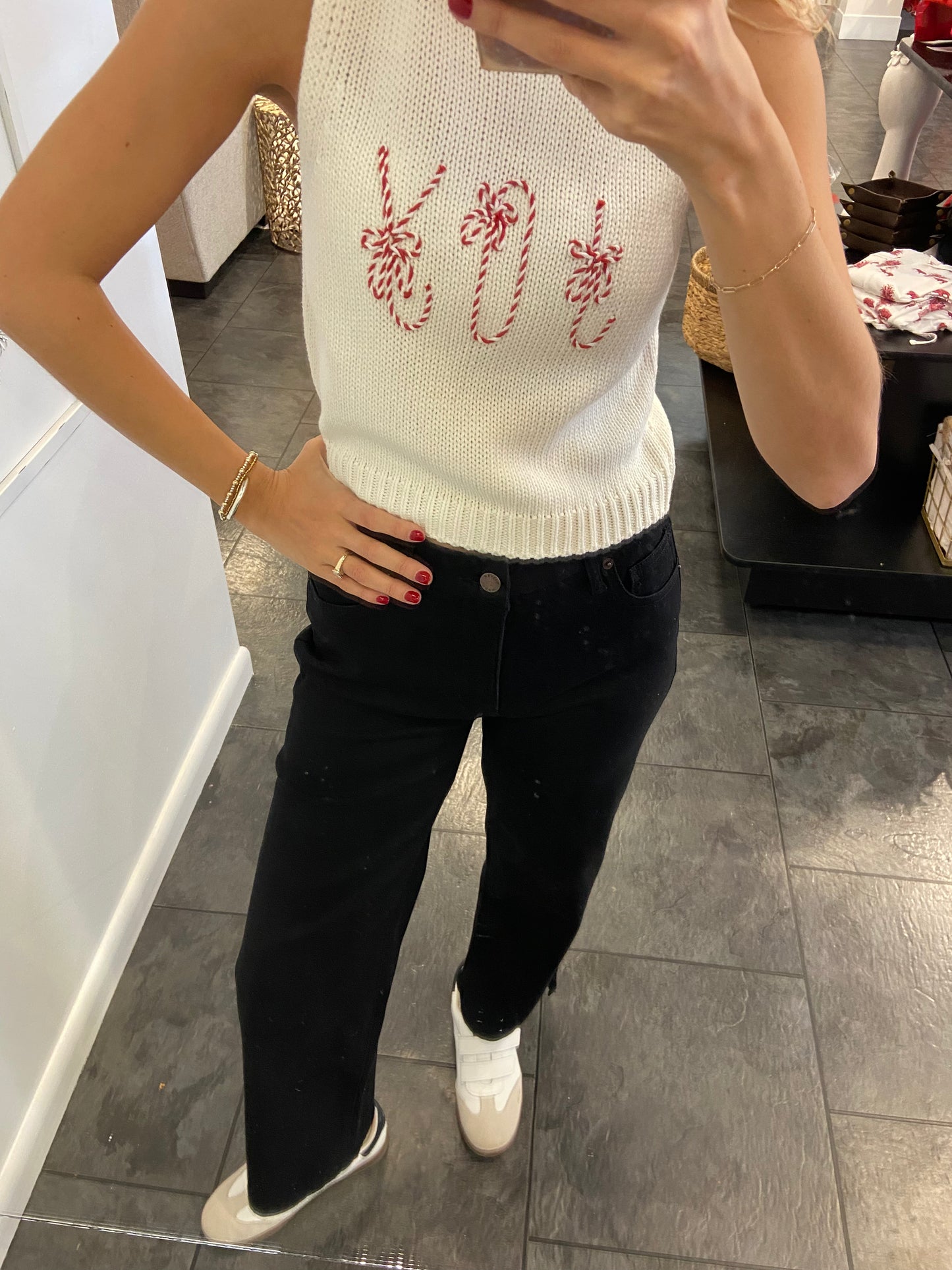 OLIVER LOGAN Addington High Rise Crop Black