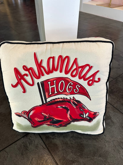 Arkansas Mascot Pillow