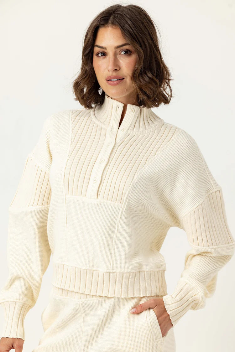 SUNDAYS Winter White Senette Pullover