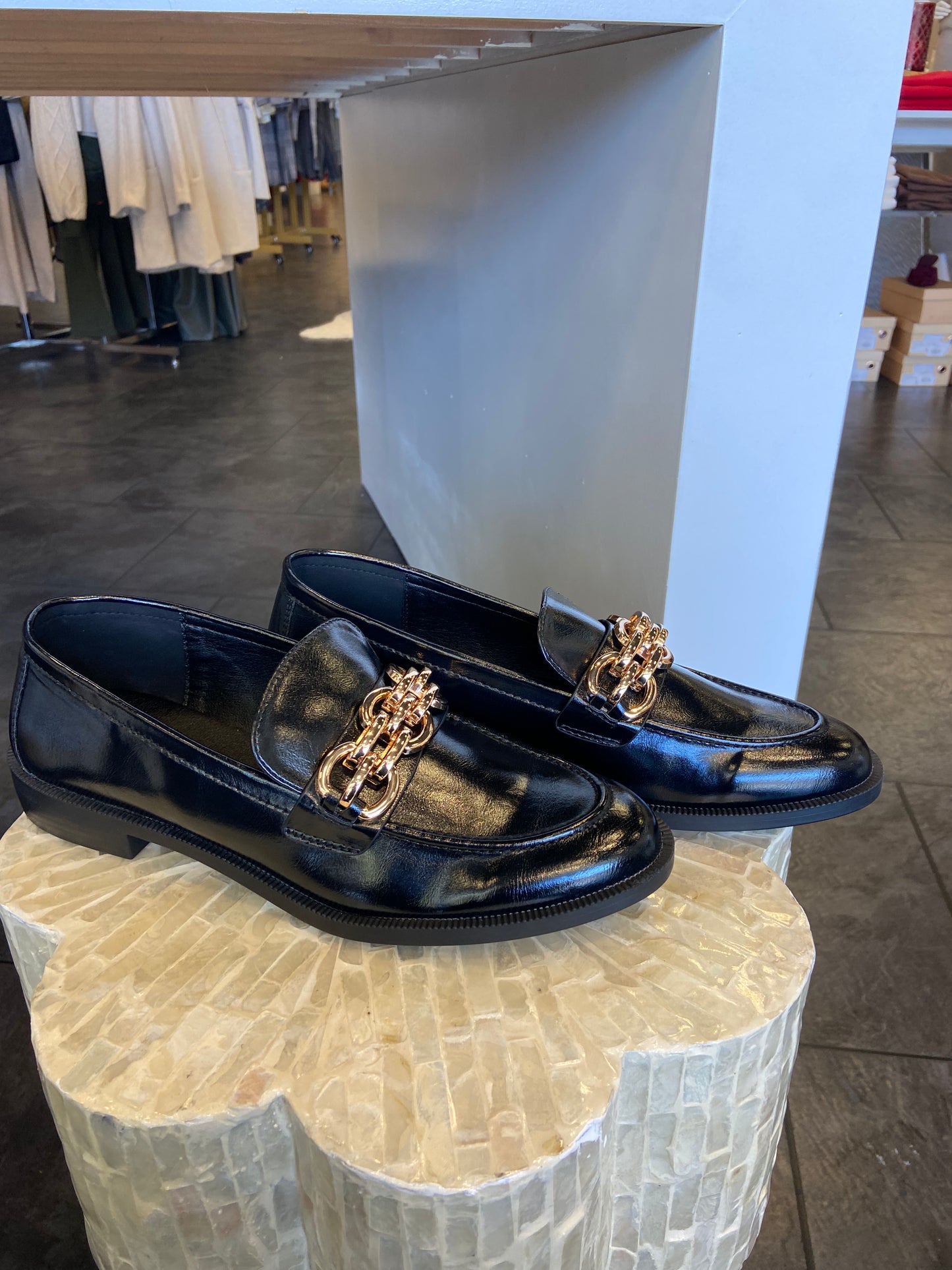 Wester Black Shiny Loafer