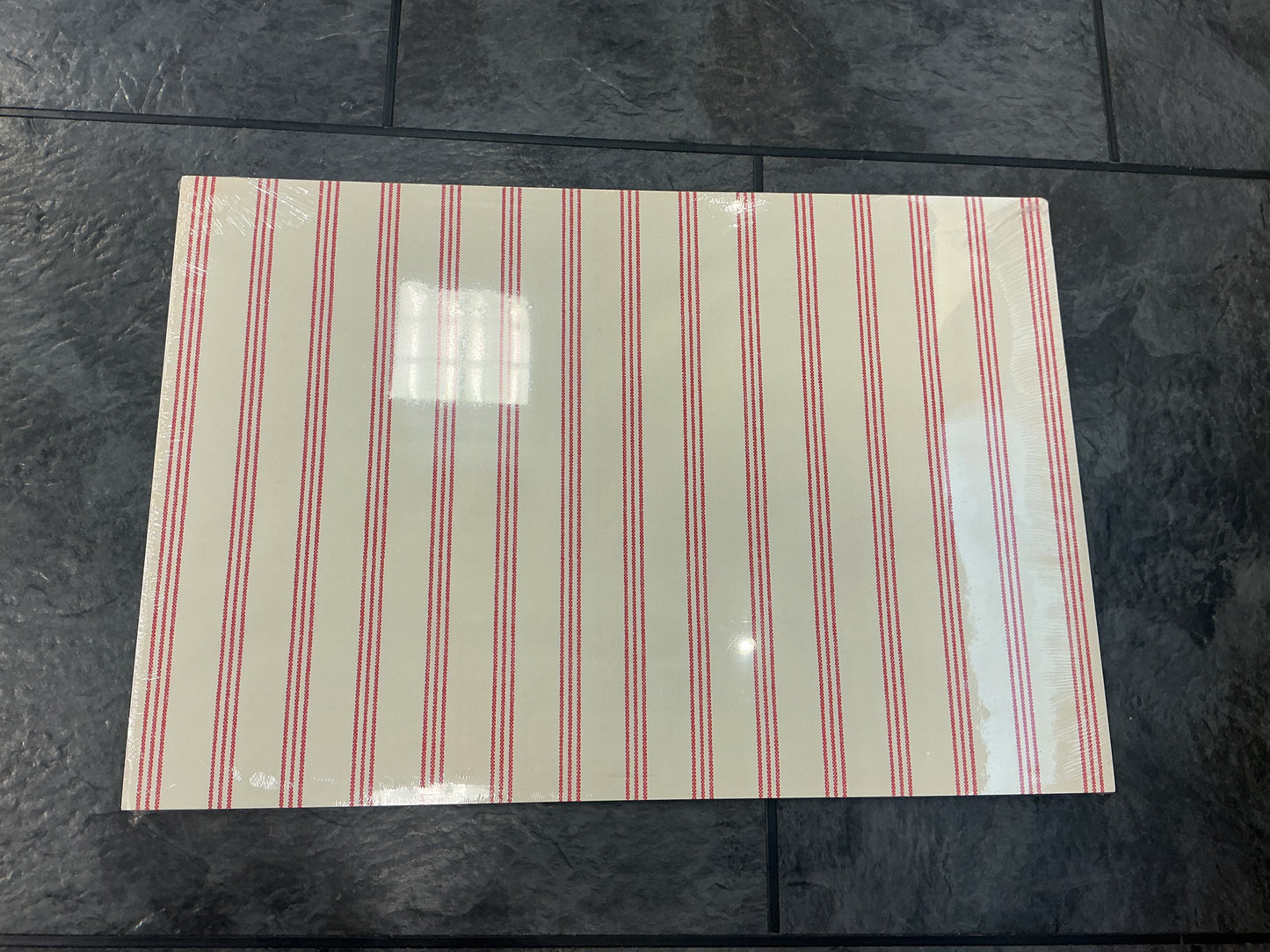 Red and White Stripe Paper Placemats
