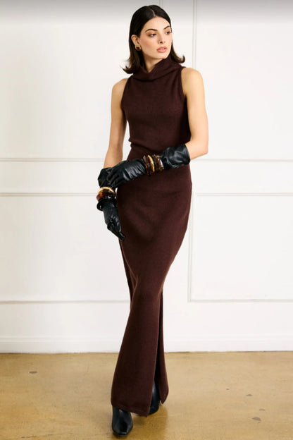 Summit Sweater Dress - Brown