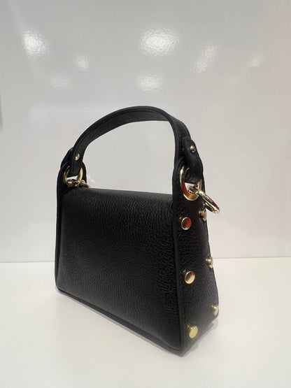 Leather Butterfly Mini Bag - Black