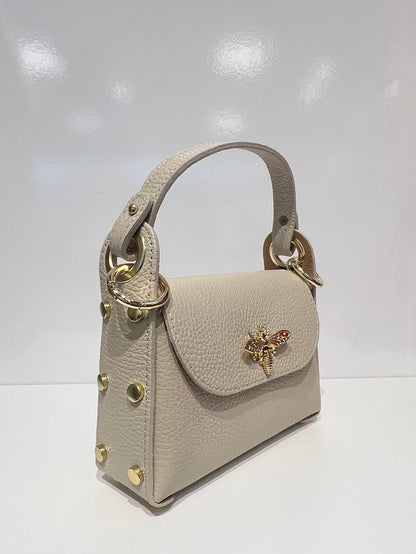 Leather Butterfly Bag - Ivory