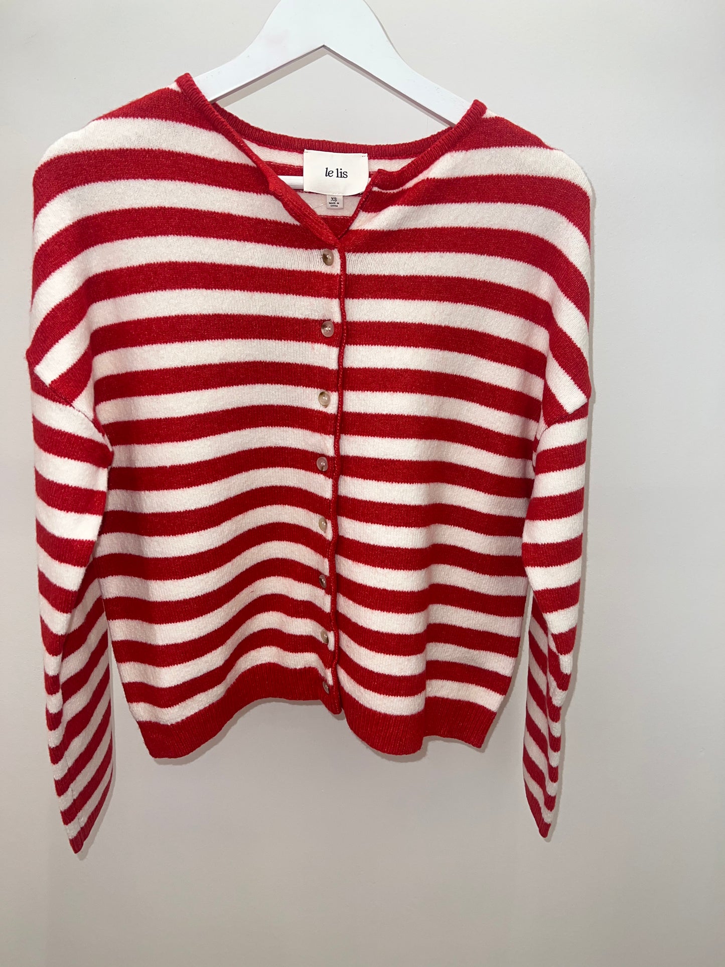 Percy Red/White Striped Sweater