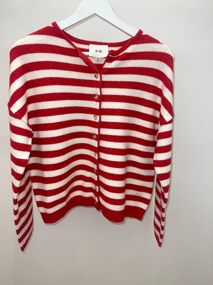 Percy Red/White Striped Sweater