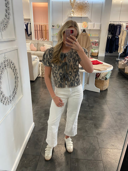 Leo Jacquard Knit Top