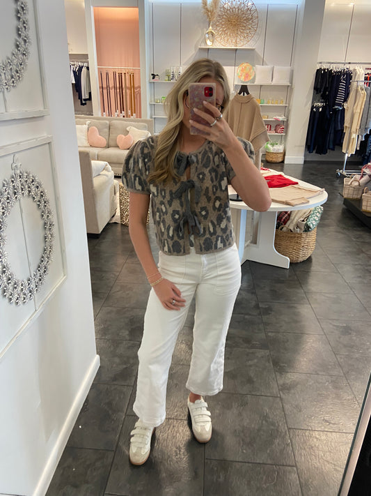 Leo Jacquard Knit Top