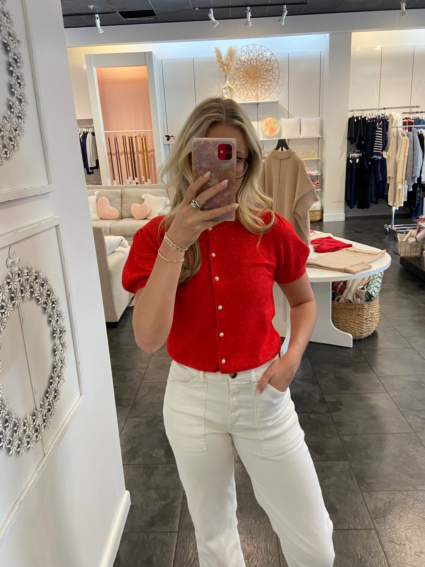 Daisy Knit Sweater Cardigan