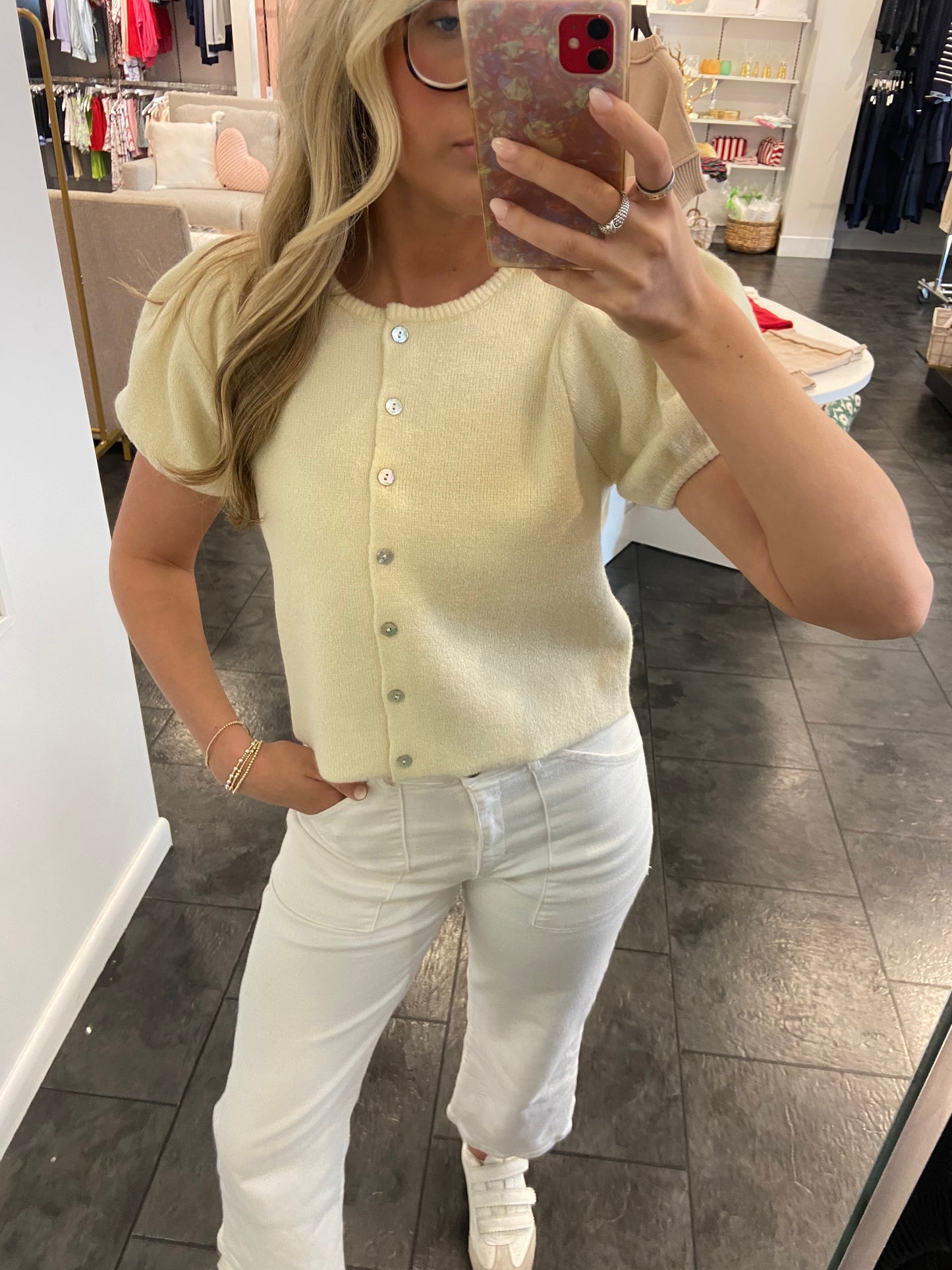 Butter Puff Sleeve Sweater