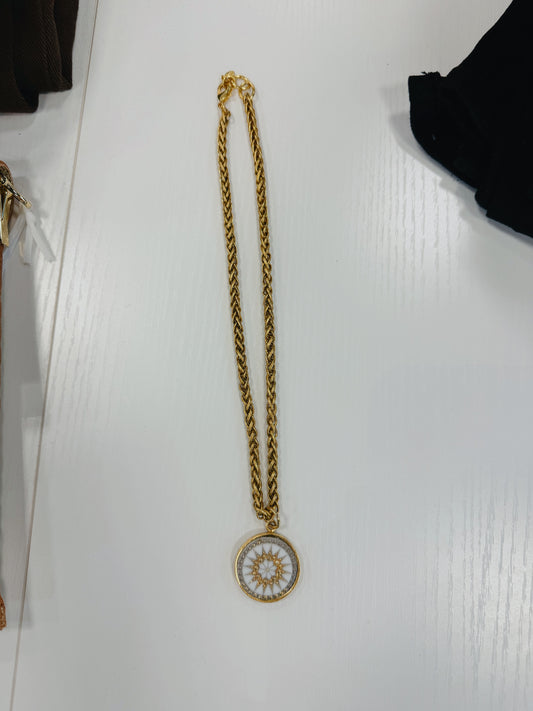 YOCHI Gold with White Star Necklace