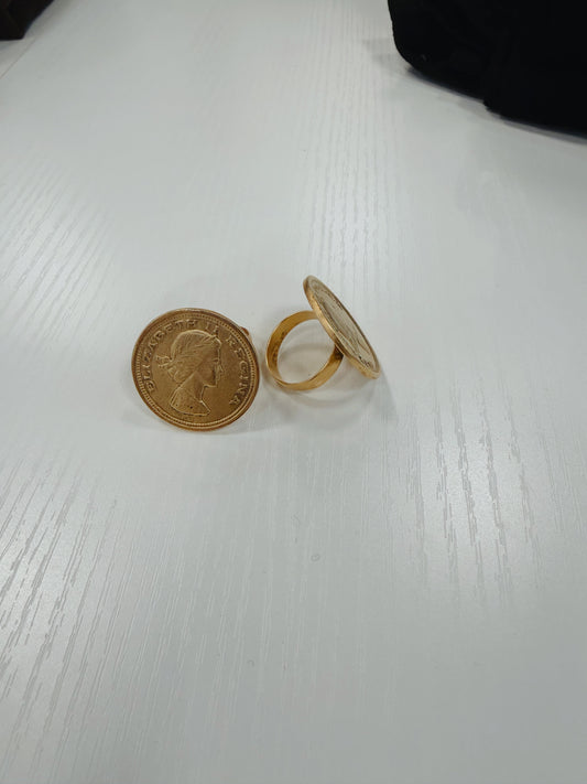 YOCHI Gold Coin Ring