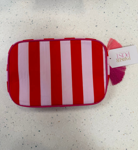 Doll Face Stripe Makeup Bag