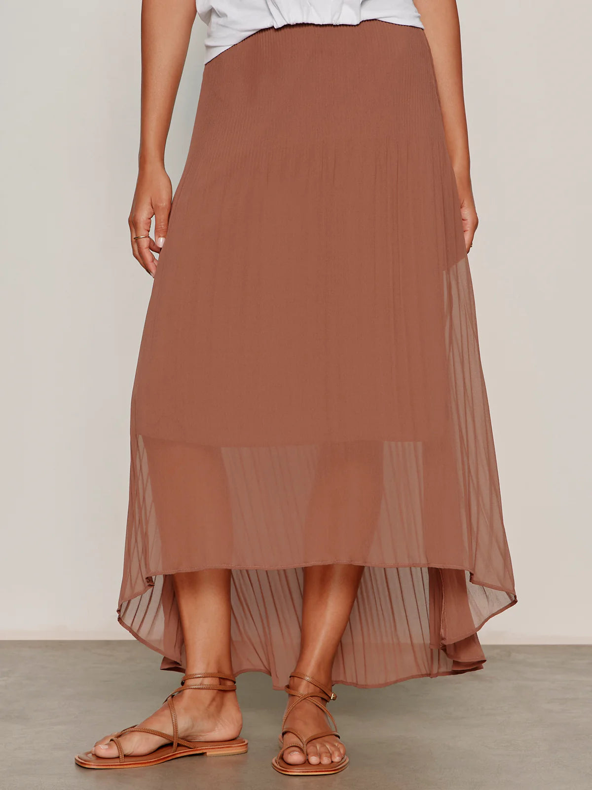 SANCTUARY Meant to be Pleated Midi Skirt