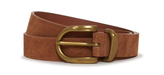 SANCTUARY All Day Suede Belt - Ancient Clay