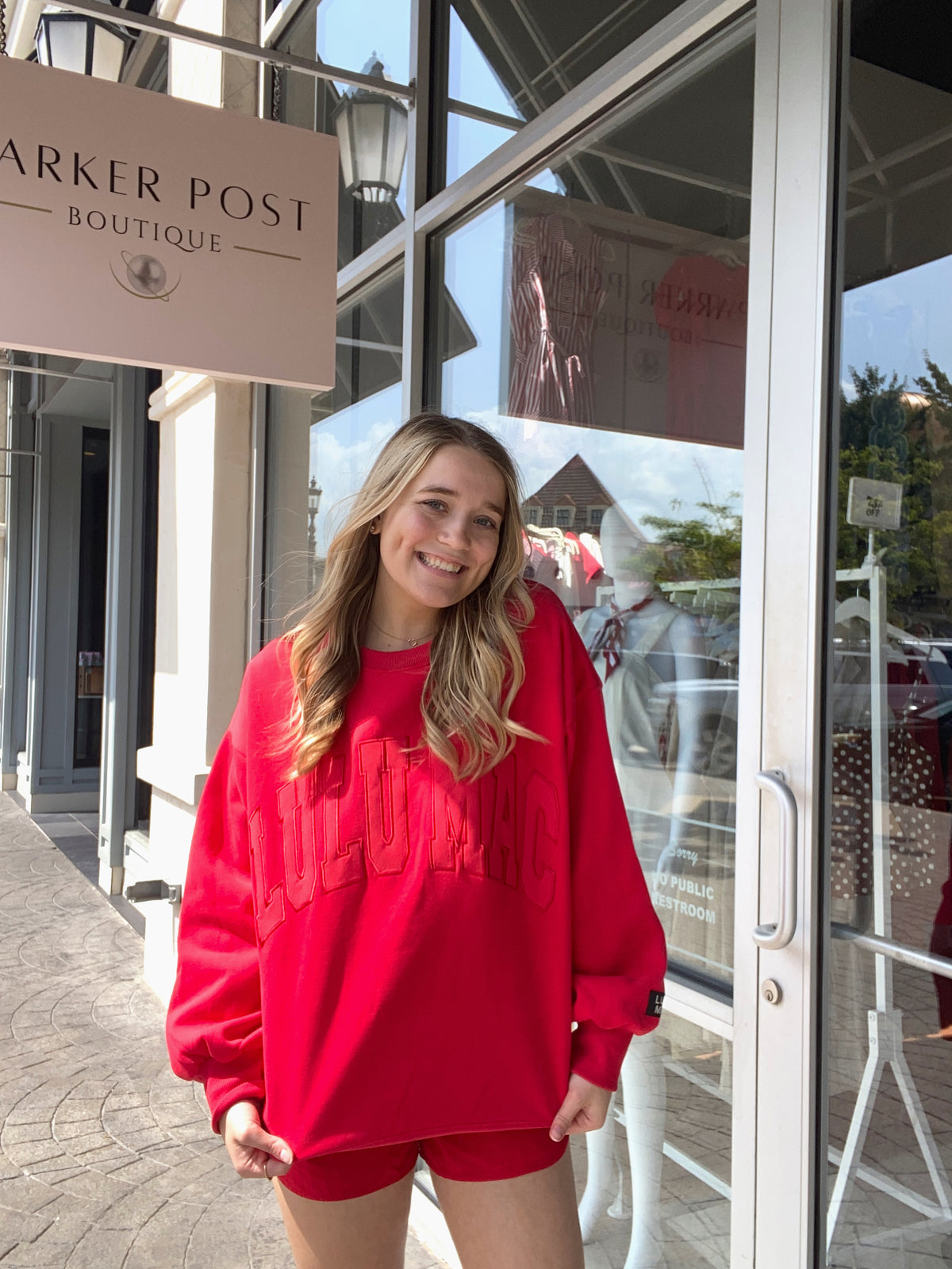 LULU MAC Red Sweatshirt