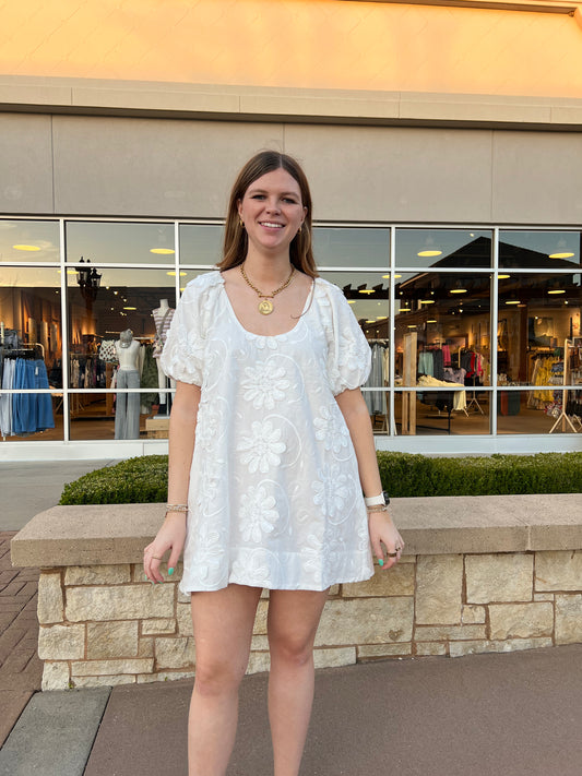 Alessia Puff Sleeve Mini Dress