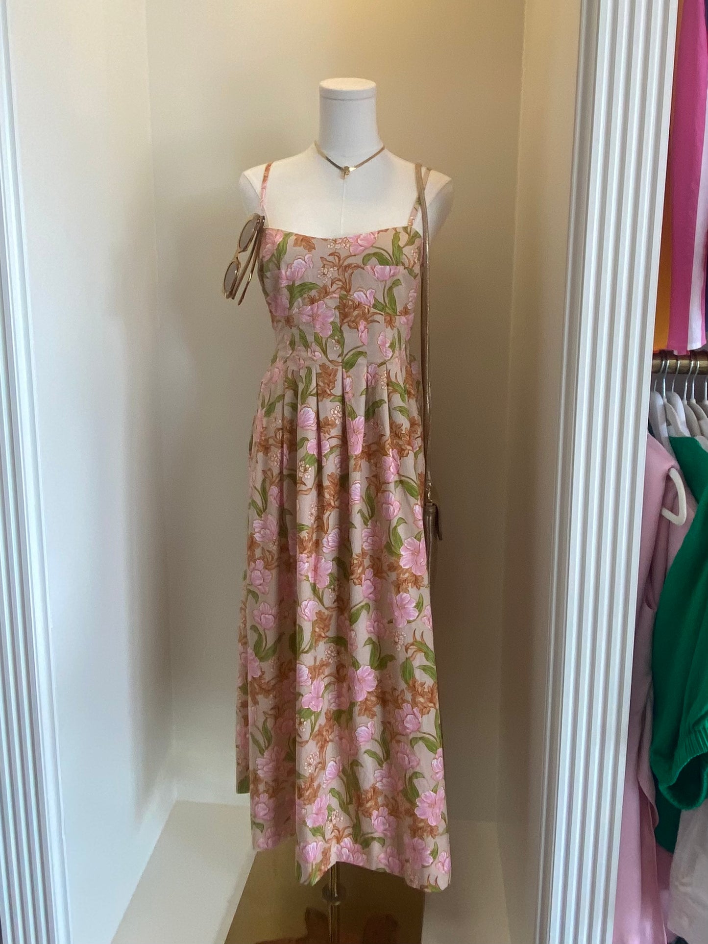 Alisha Multi Floral Midi Dress