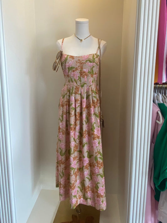 Alisha Multi Floral Midi Dress