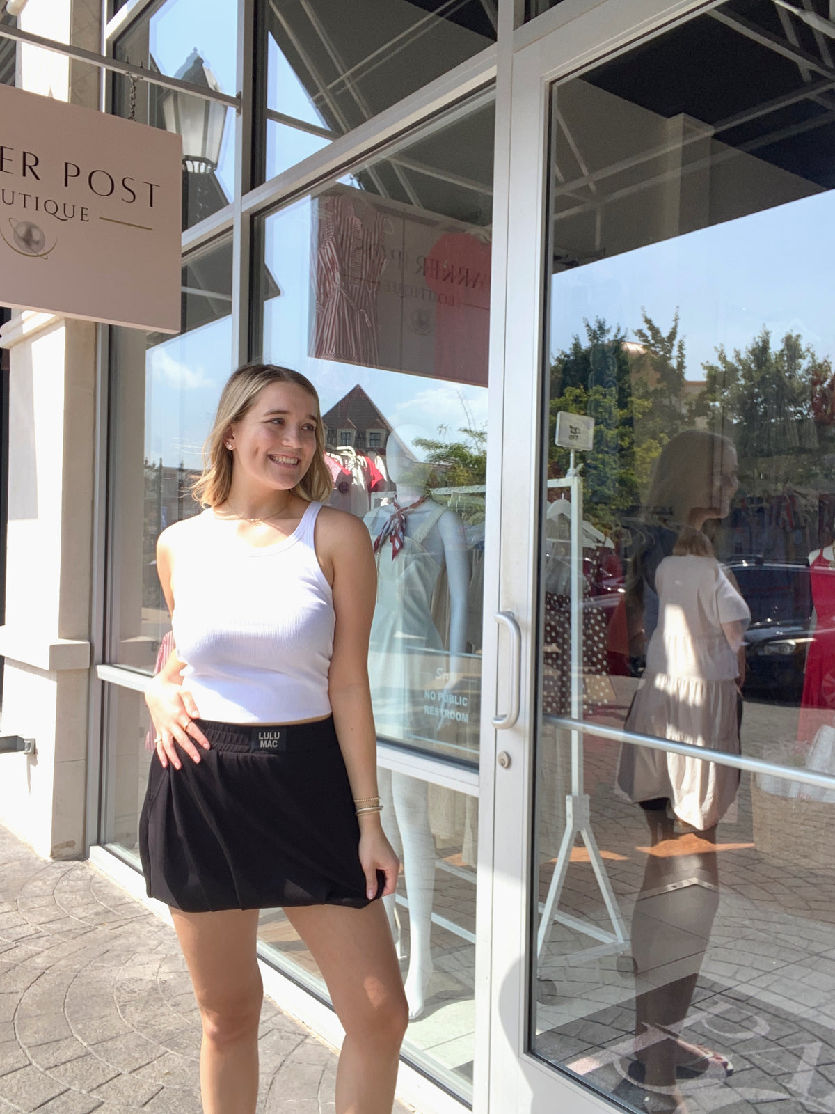 LULU MAC Black Bubble Skirt