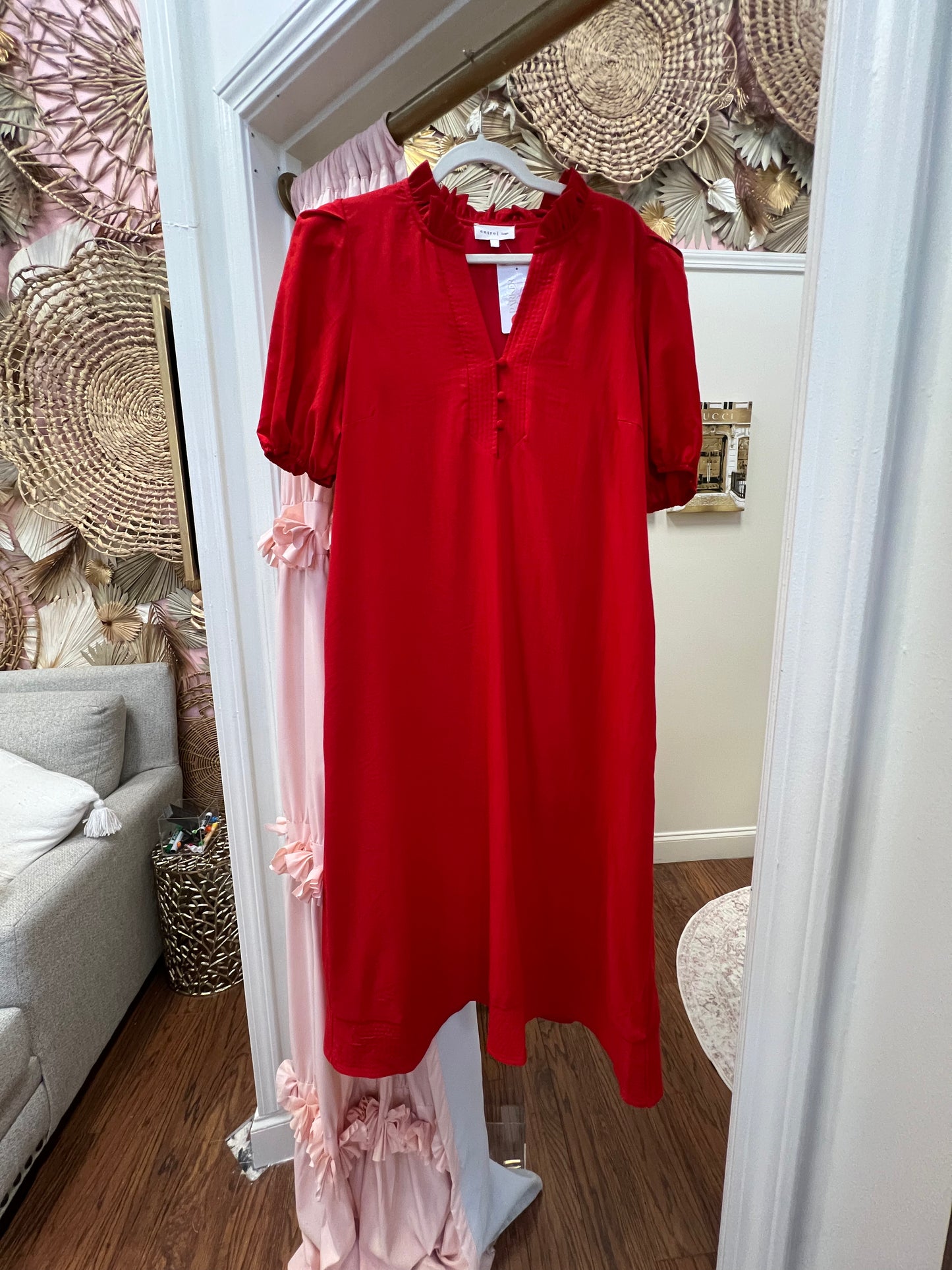 Ophelia Red Maxi Dress