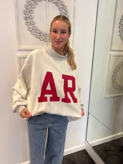 Reversable Arkansas Grey or White Sweatshirt
