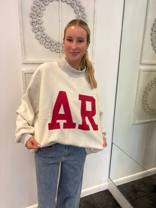 Reversable Arkansas Grey or White Sweatshirt