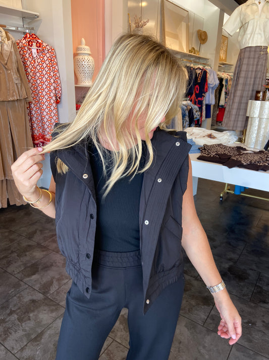 Black Puffer Vest