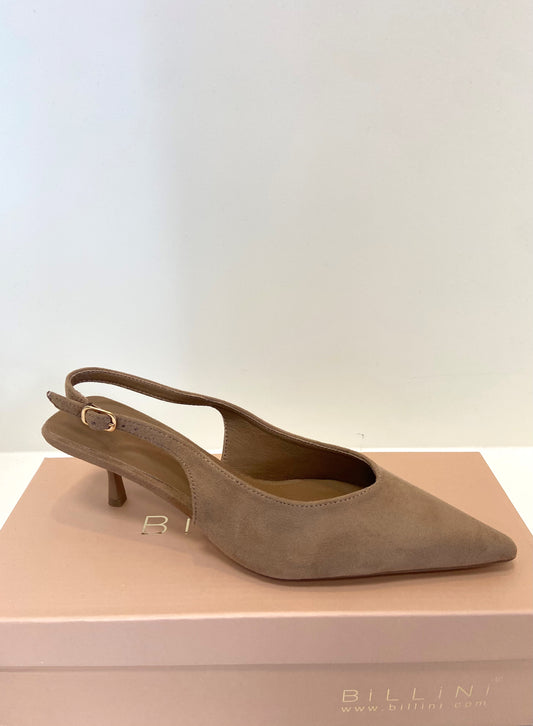 BILLINI Honey Suede Slingback Kitten Heel
