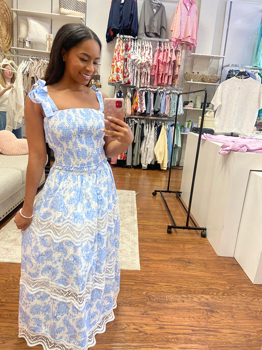Margo Blue/White Floral Set