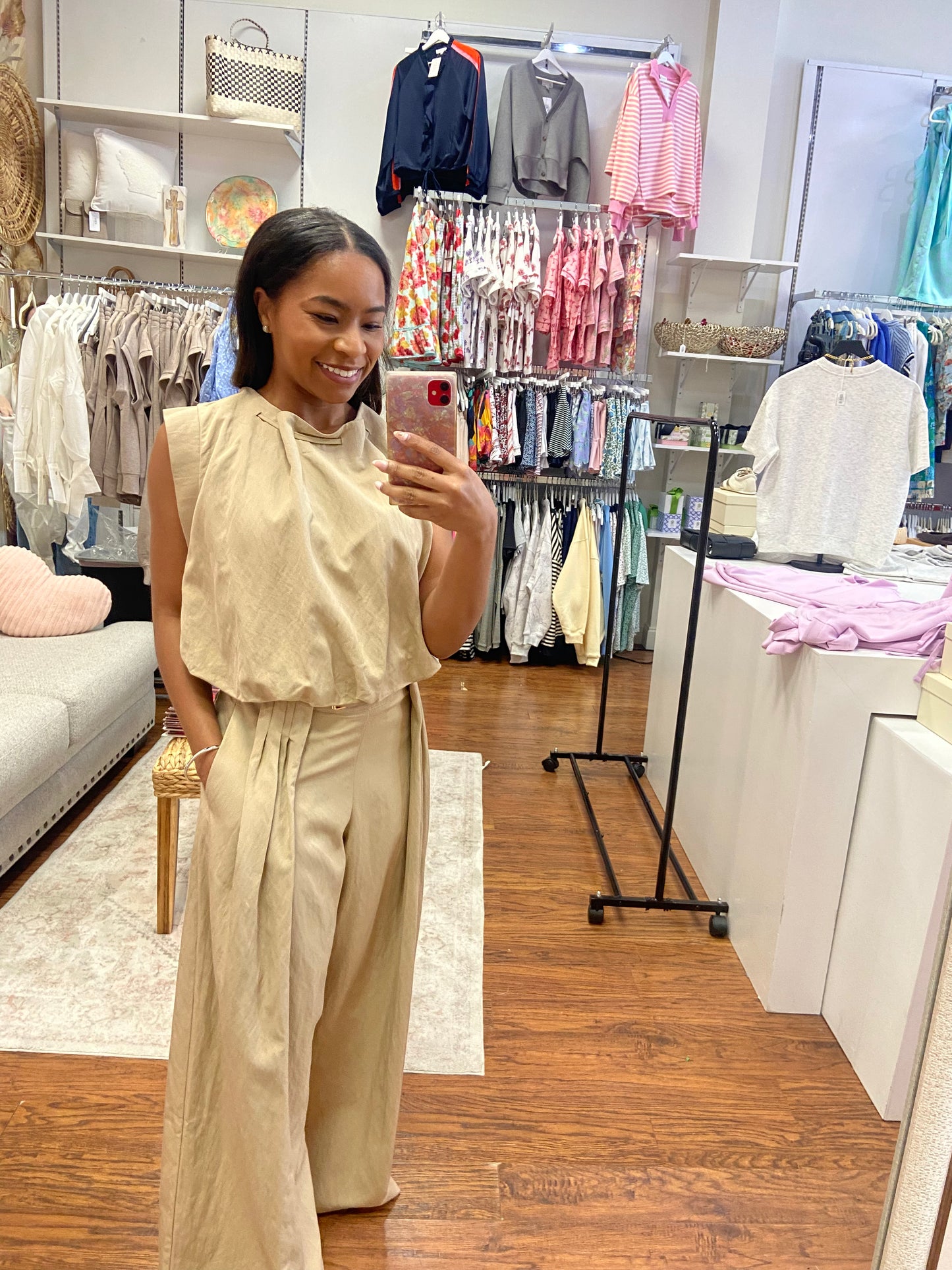 Simmons Sleeveless Top and Pant Set
