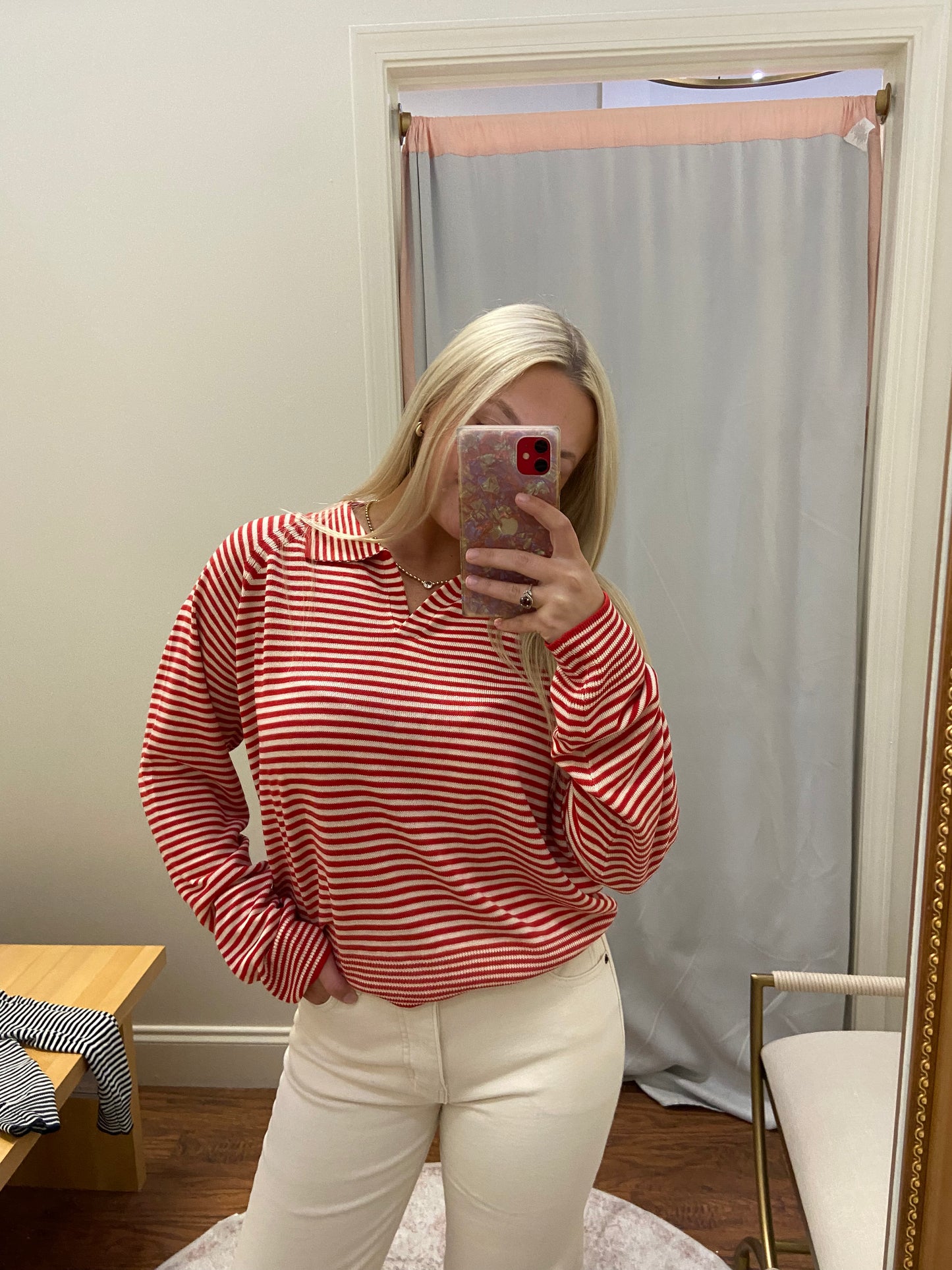 Linley Red Striped Sweater