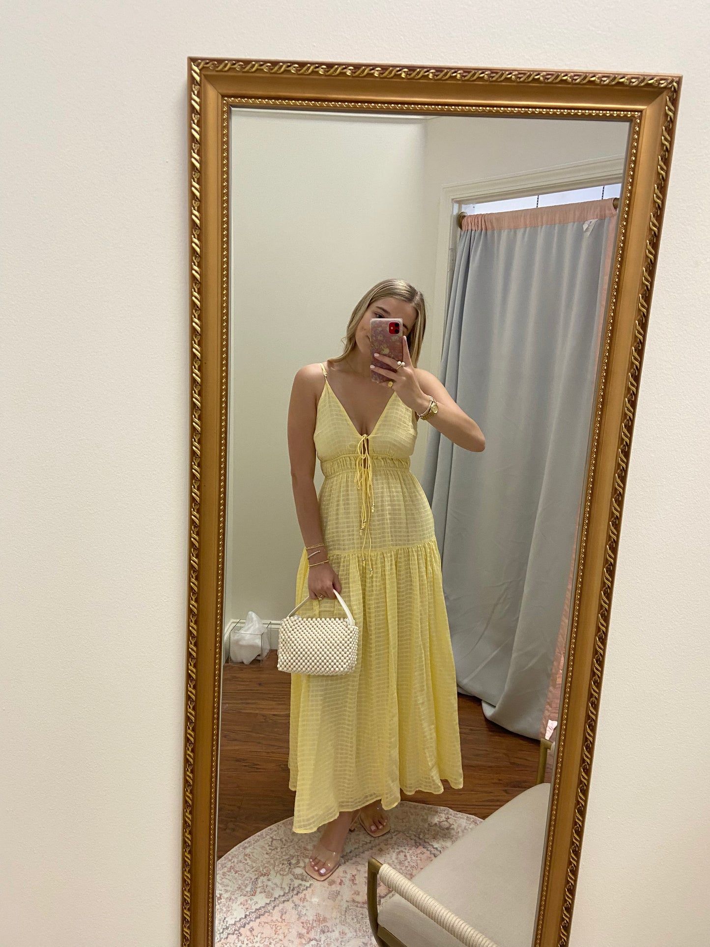 Caroline Yellow Maxi Dress