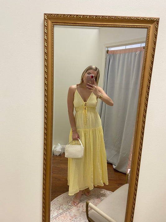 Caroline Yellow Maxi Dress