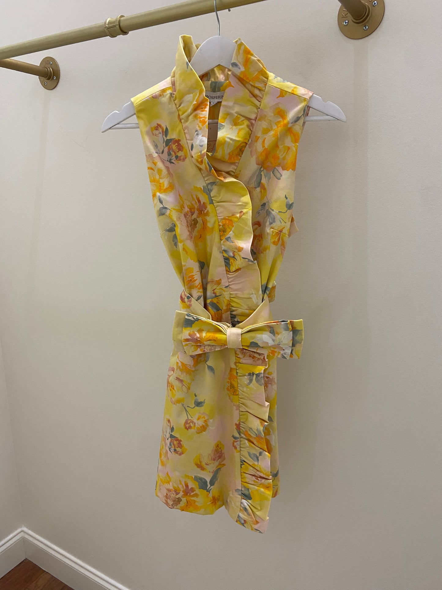Pressed Petals Ruffle Mini Dress