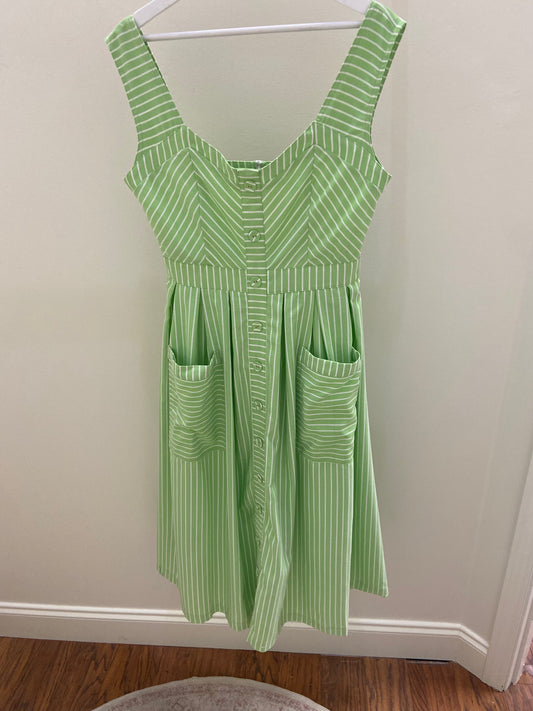 Limelight Stripe Midi Dress with Pockets