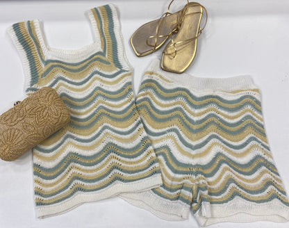 Kiah Crocheted Short Set