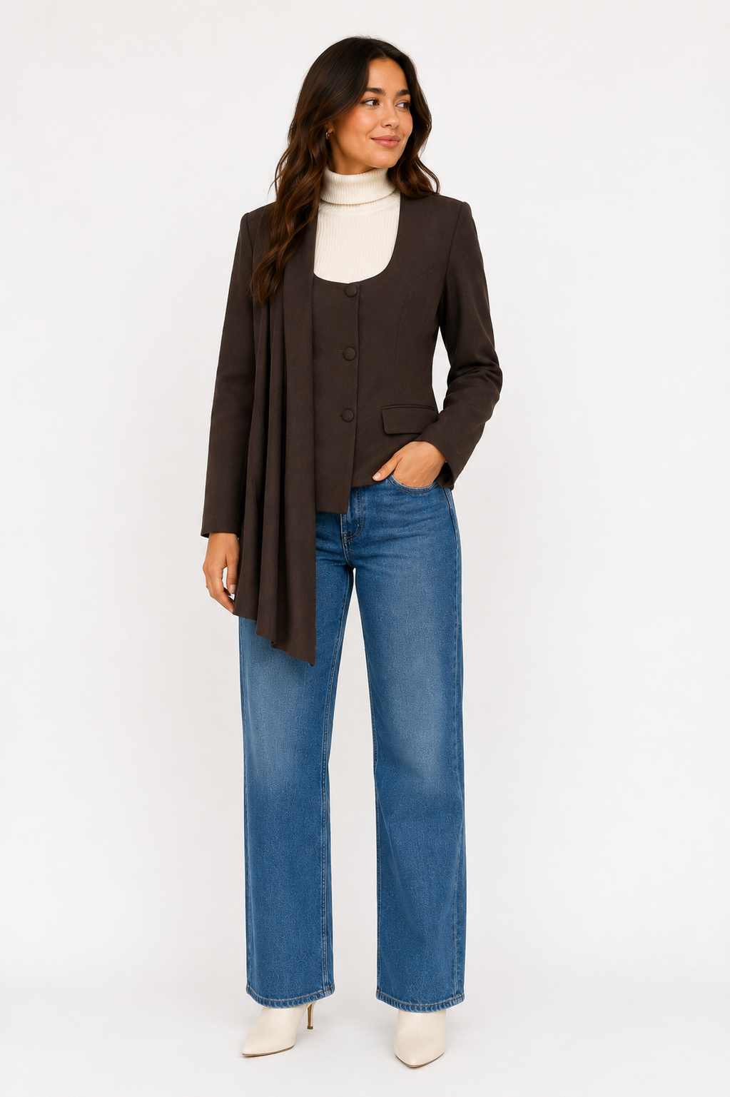 Nimah Scarf Blazer