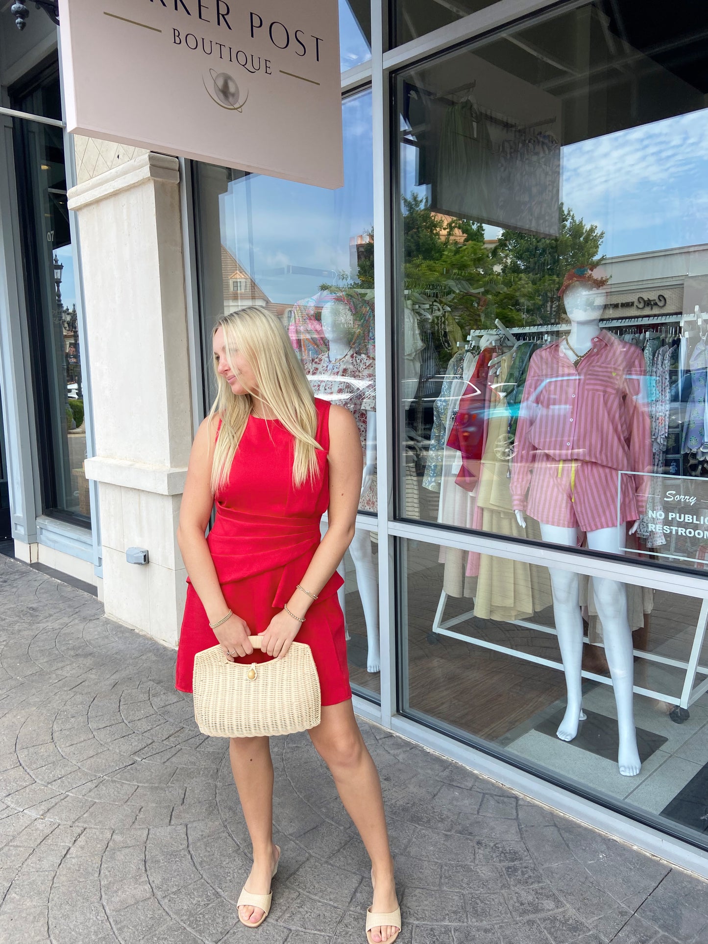 Dakota Red Sleeveless Mini Dress