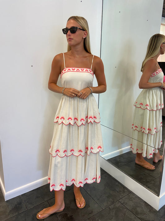 STRUT AND BOLT Pink Seashell Dress