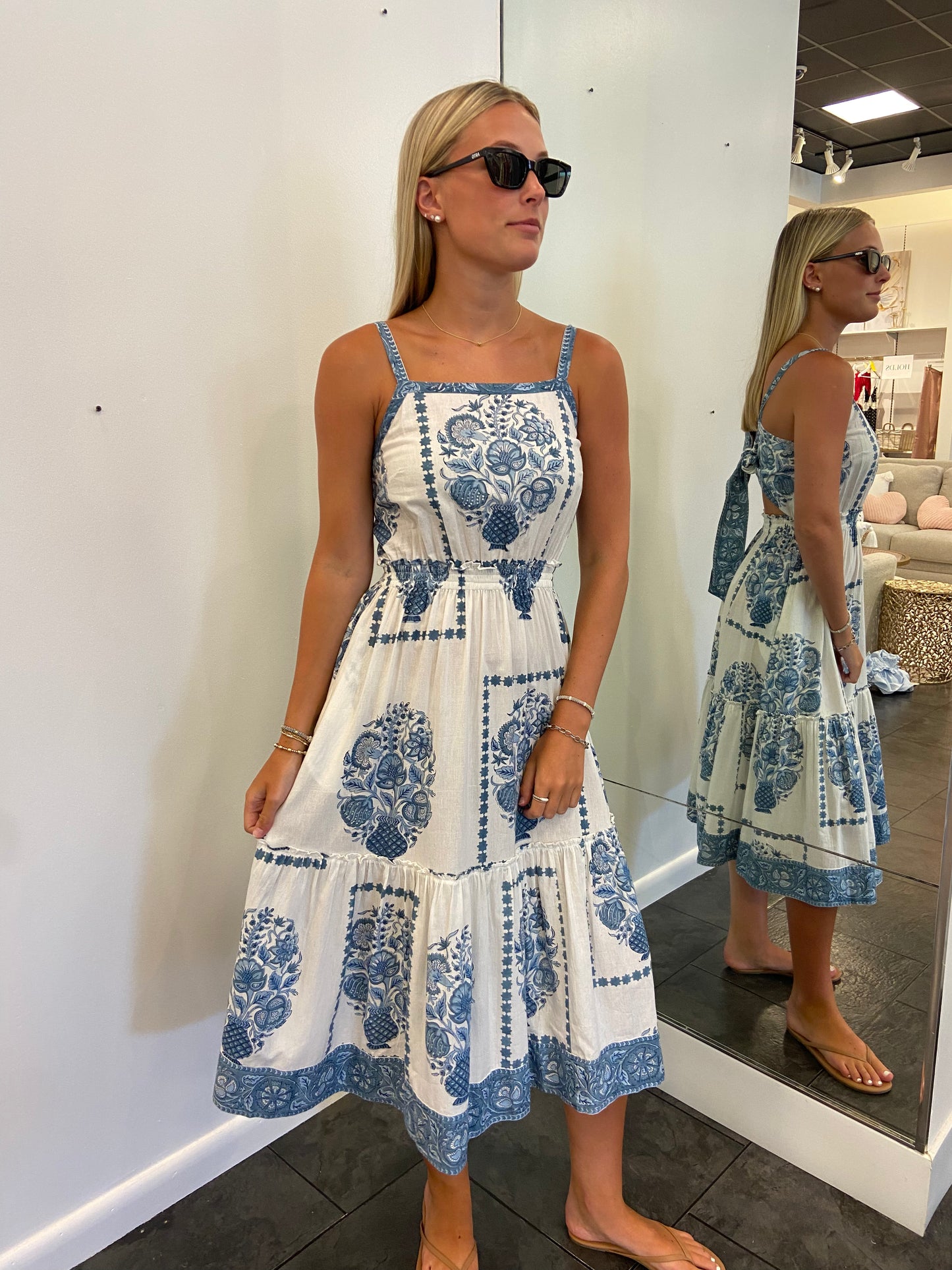Kopal Indigo Taj Print Dress