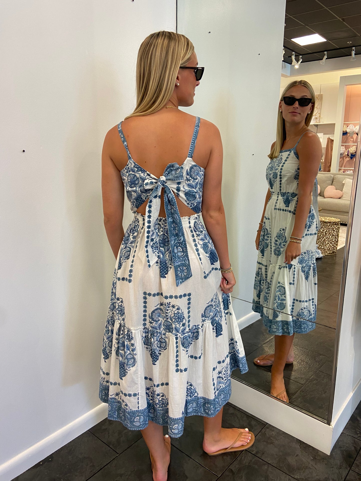 Kopal Indigo Taj Print Dress