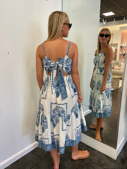 Kopal Indigo Taj Print Dress