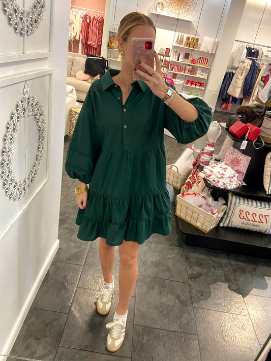 Kynzlee Hunter Green Dress