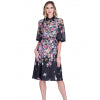 JADE Noir Long Sleeve Floral Maxi Dress